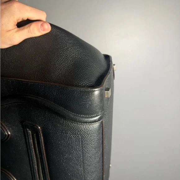 Celine Mini Luggage Drummed Leather Black Tote - Picture 6 of 16